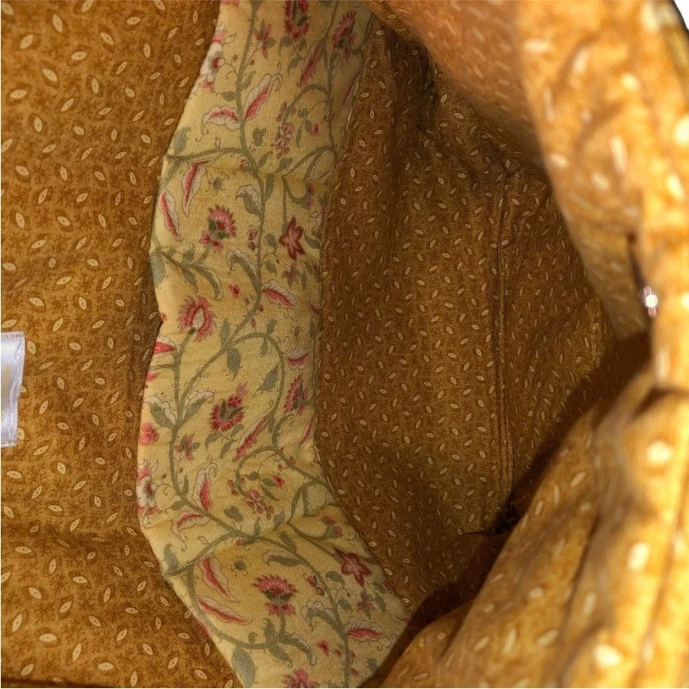 Hand Crafted WONDERFUL FRENCH Provencal FLORAL golderod yellow cotton to…
